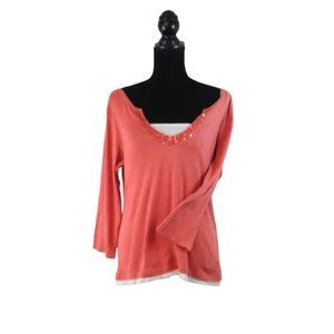 #C52 Style & Co. Women’s Low Cut  Long Sleeve Tee